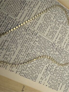 Minimalist Gold Dot Link Necklace - Women's Jewelry